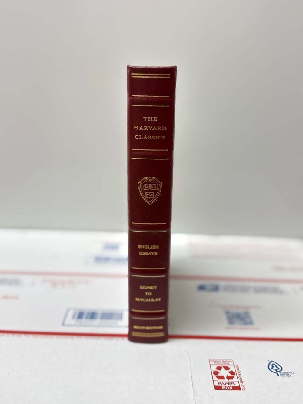 The Harvard Classics English Essays Sidney to Macaulay Leather Bound